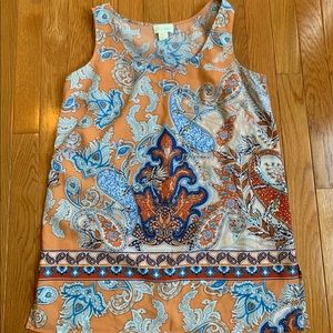 Multicolored sleeveless shirt
